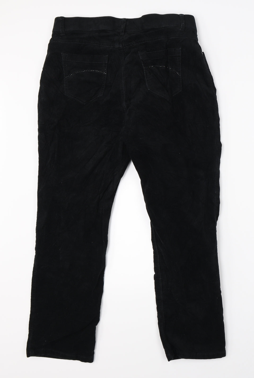 Marks & Spencer Womens Black   Trousers  Size 14 L26 in