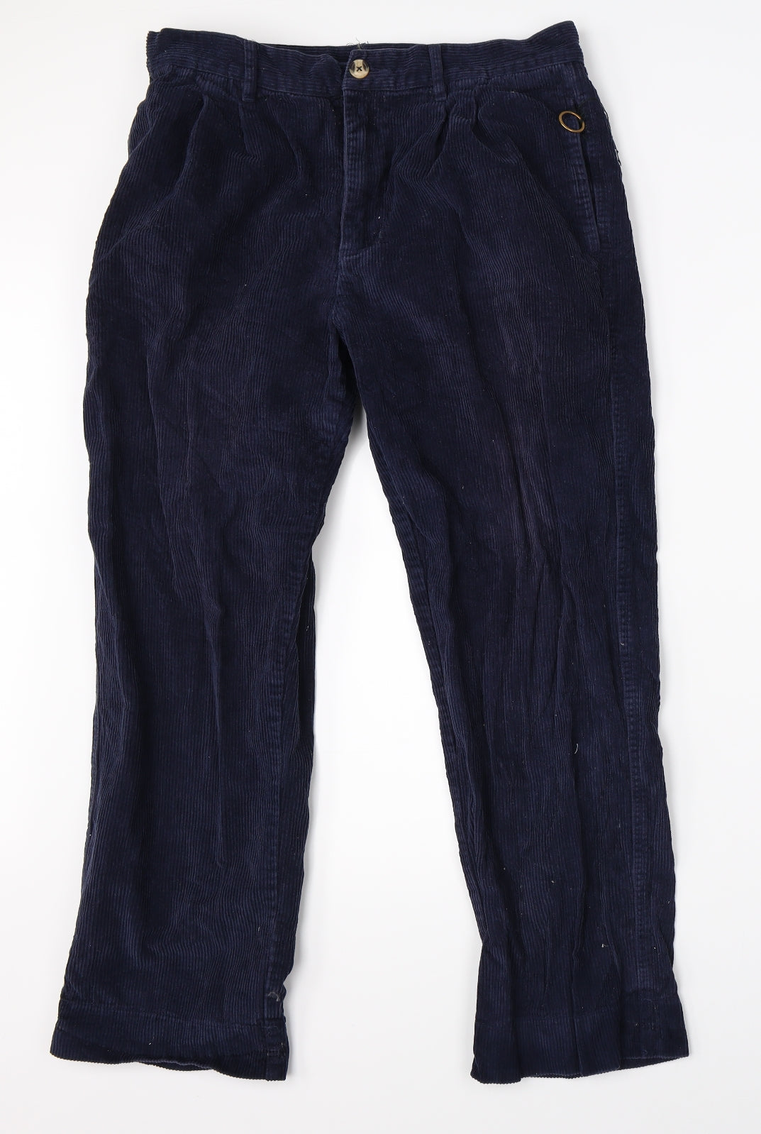 Cotton Traders Mens Blue  Corduroy Straight Jeans Size 34 L25 in