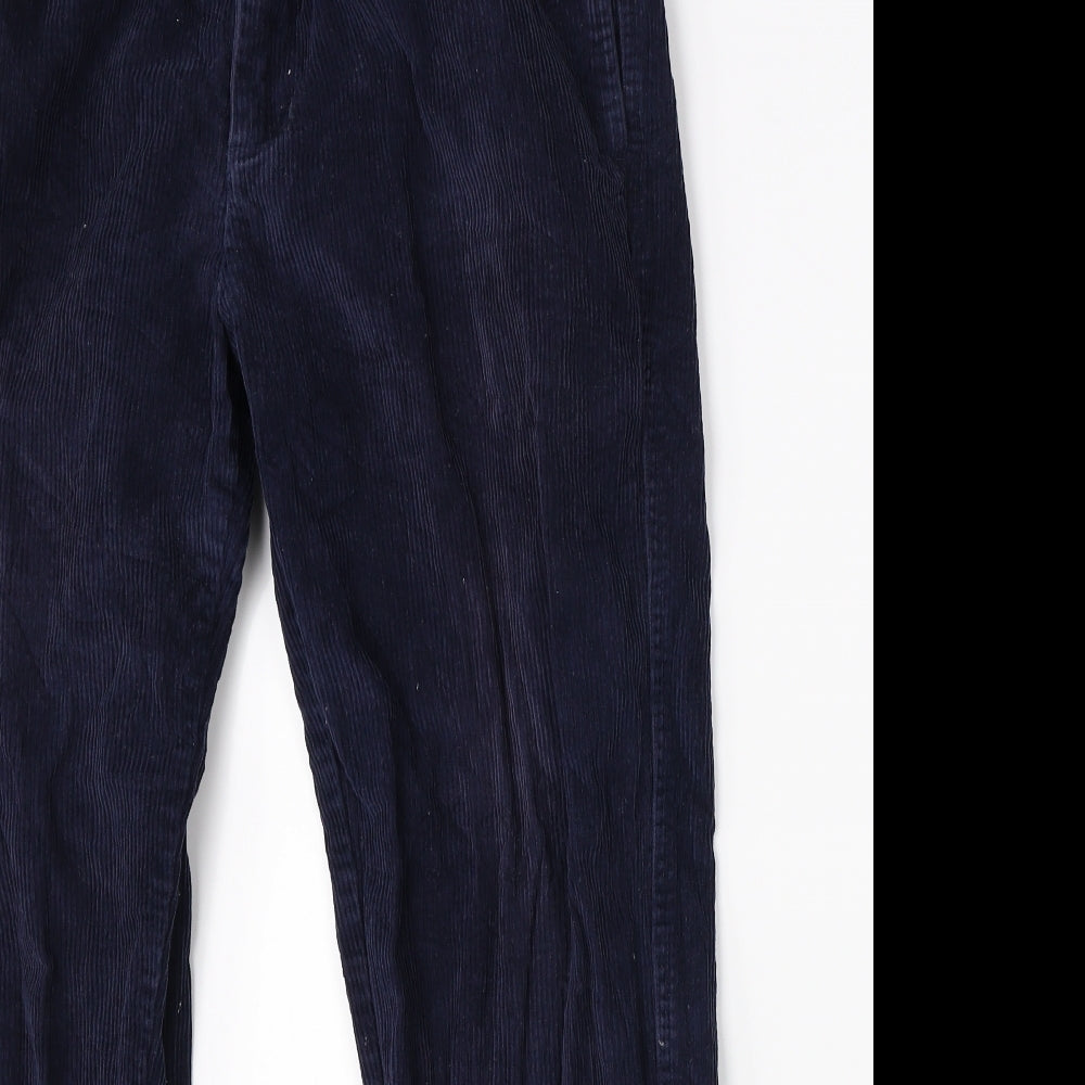 Cotton Traders Mens Blue  Corduroy Straight Jeans Size 34 L25 in