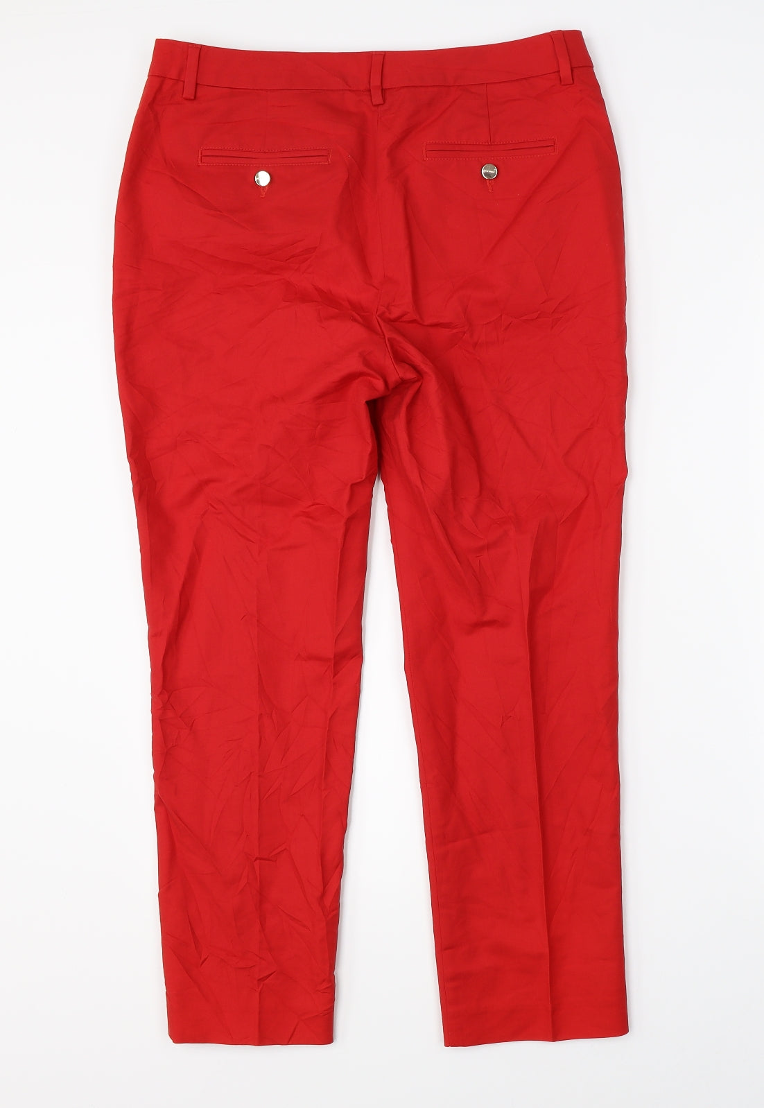 Per Una Womens Red   Trousers  Size 12 L24 in