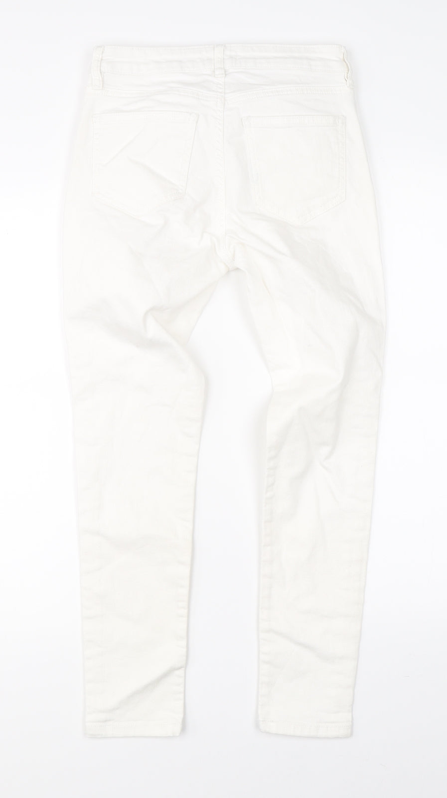 Warehouse Womens White  Denim Straight Jeans Size 8 L24 in