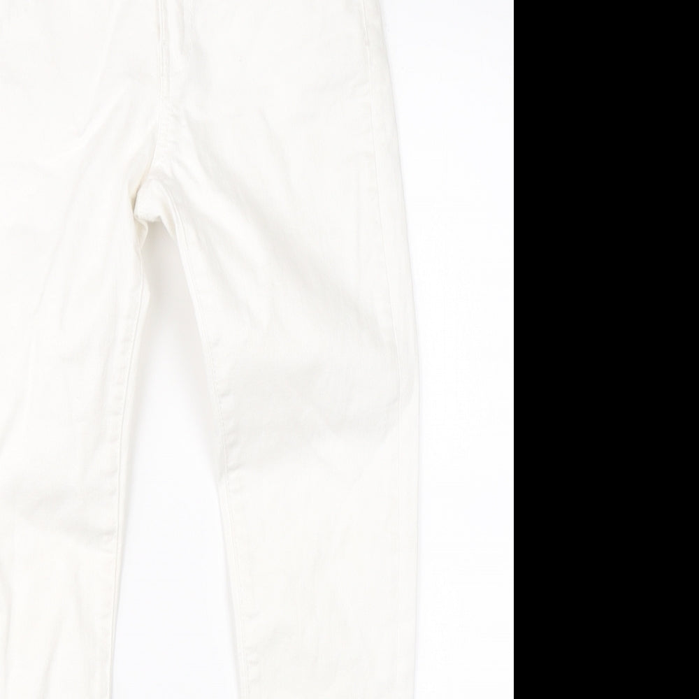 Warehouse Womens White  Denim Straight Jeans Size 8 L24 in