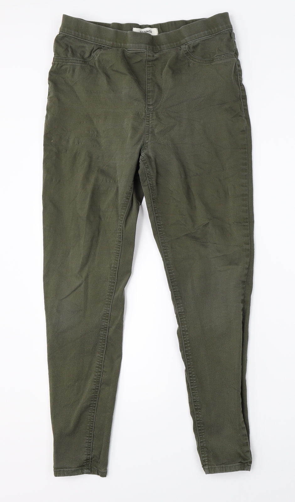 Marks & Spencer Womens Green  Denim Jegging Jeans Size 12 L25 in