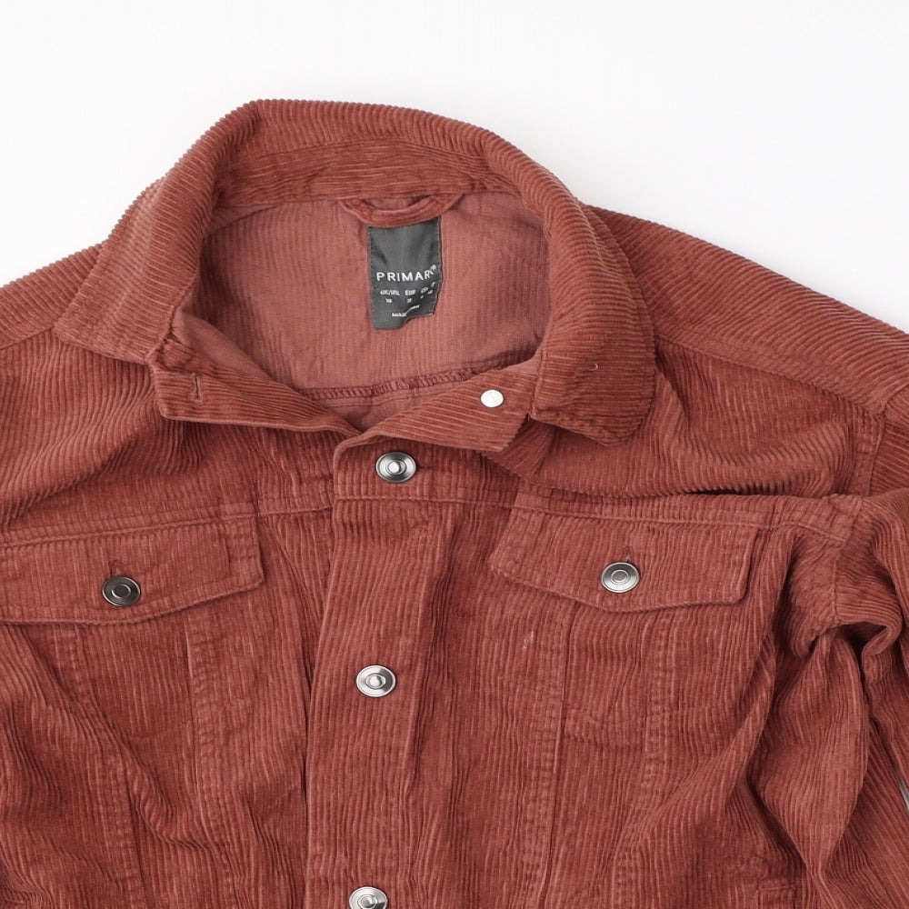 Primark Womens Red  Corduroy Jacket  Size 10
