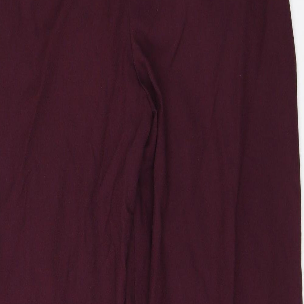 New Look Womens Purple   Cropped Trousers Size 8 L24 in