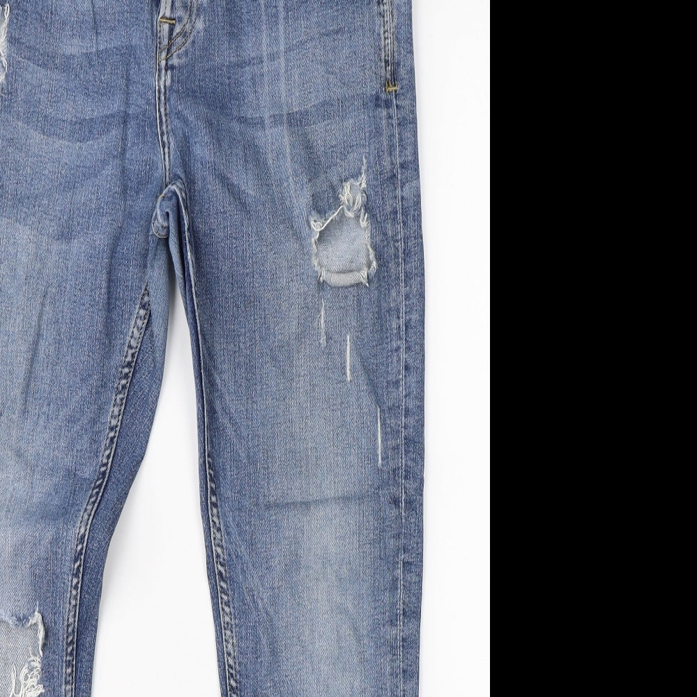 Zara Mens Blue  Denim Straight Jeans Size 32 L26 in
