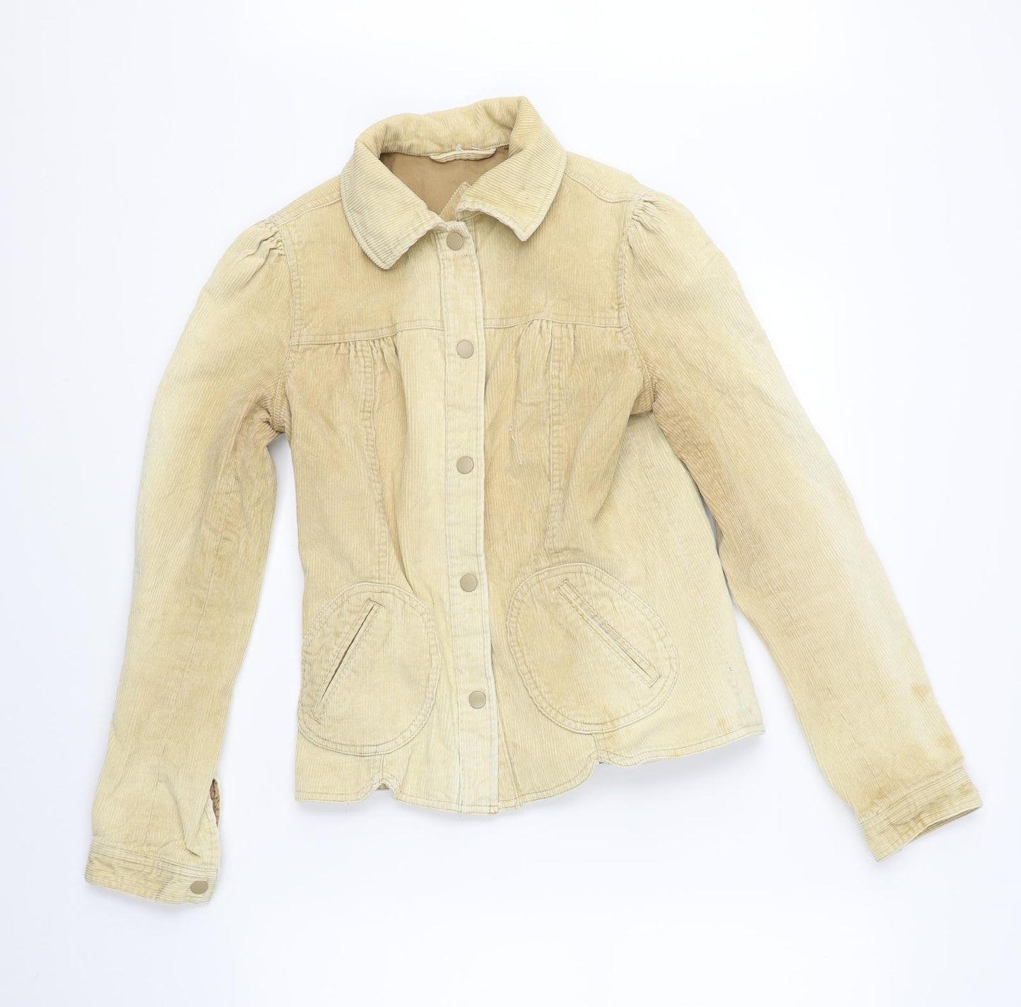 Motto Womens Beige  Corduroy Jacket  Size 10