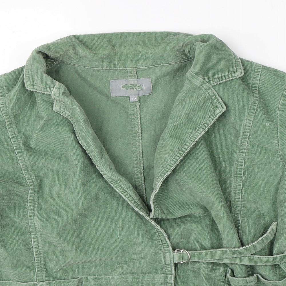 Preworn Womens Green  Corduroy Jacket  Size 12