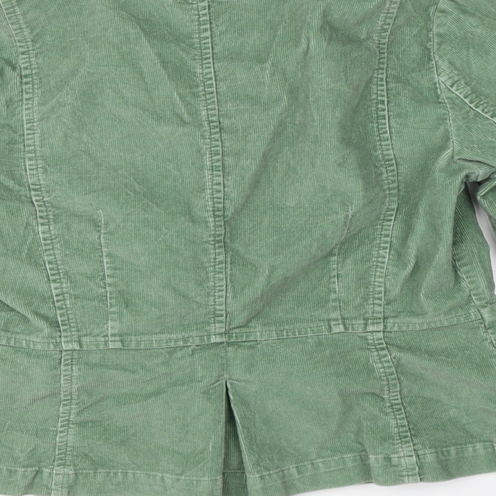 Preworn Womens Green  Corduroy Jacket  Size 12