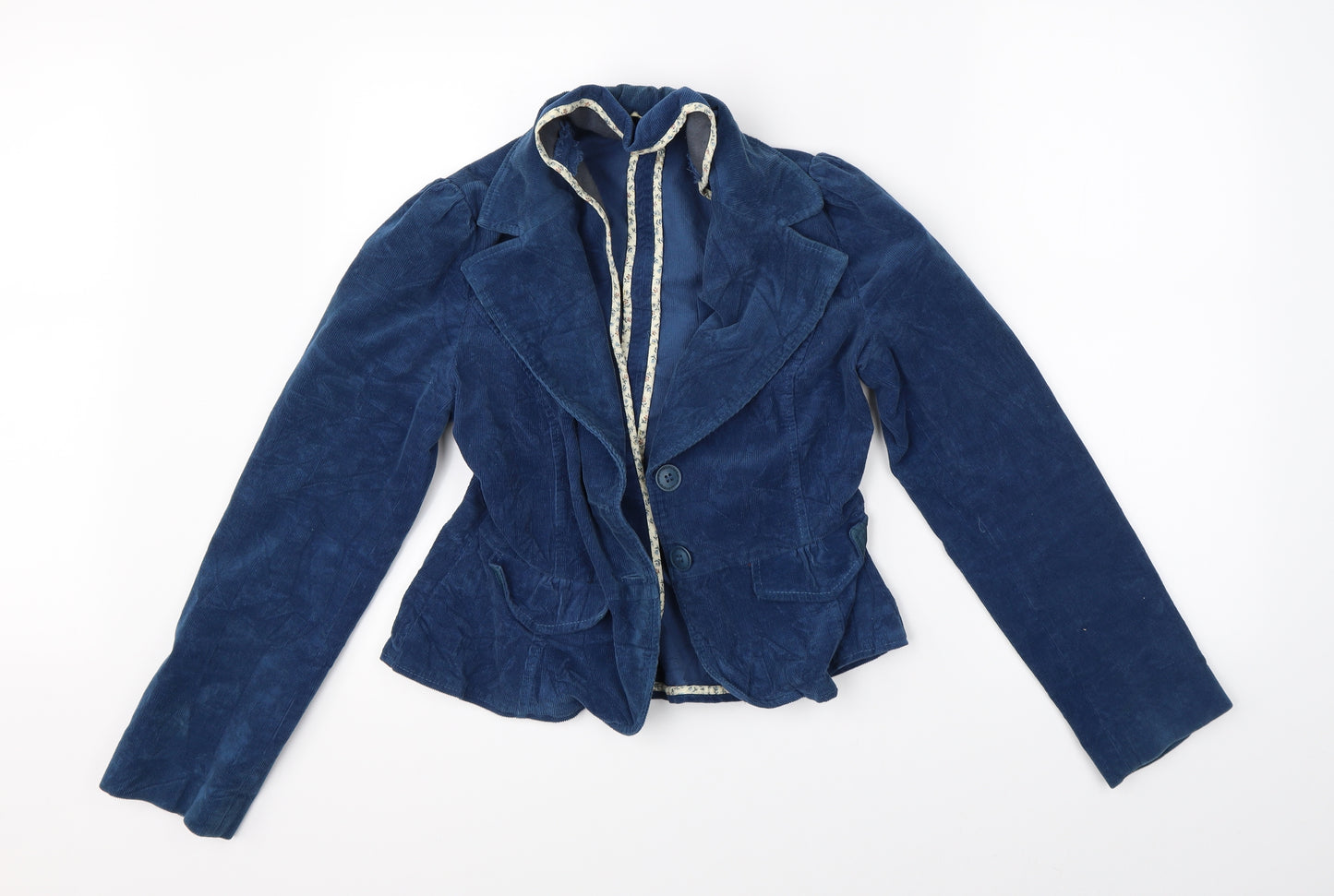 Preworn Womens Blue  Corduroy Jacket  Size 14