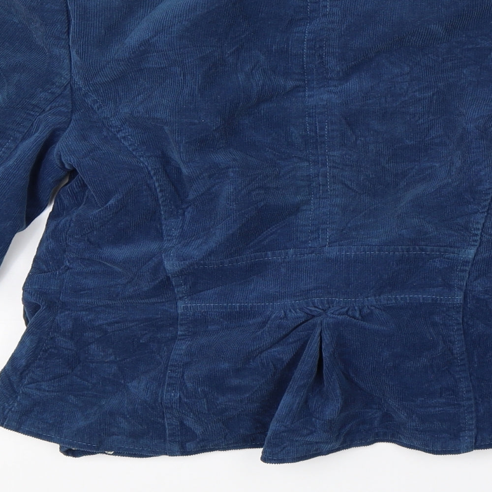 Preworn Womens Blue  Corduroy Jacket  Size 14