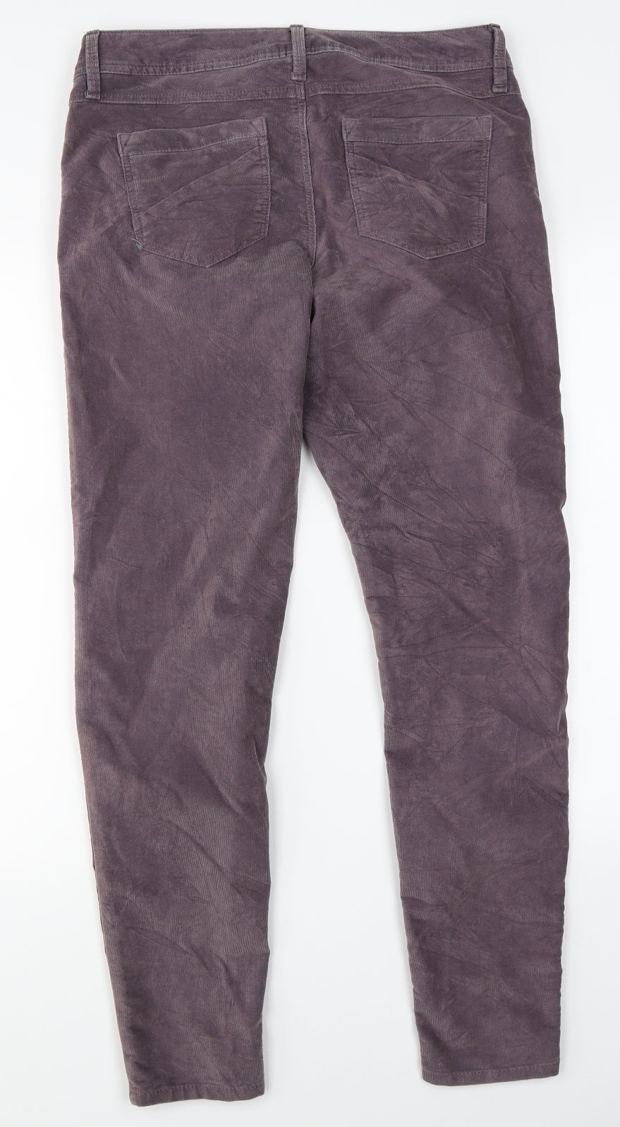Marks & Spencer Womens Purple  Corduroy Skinny Jeans Size 12 L28 in