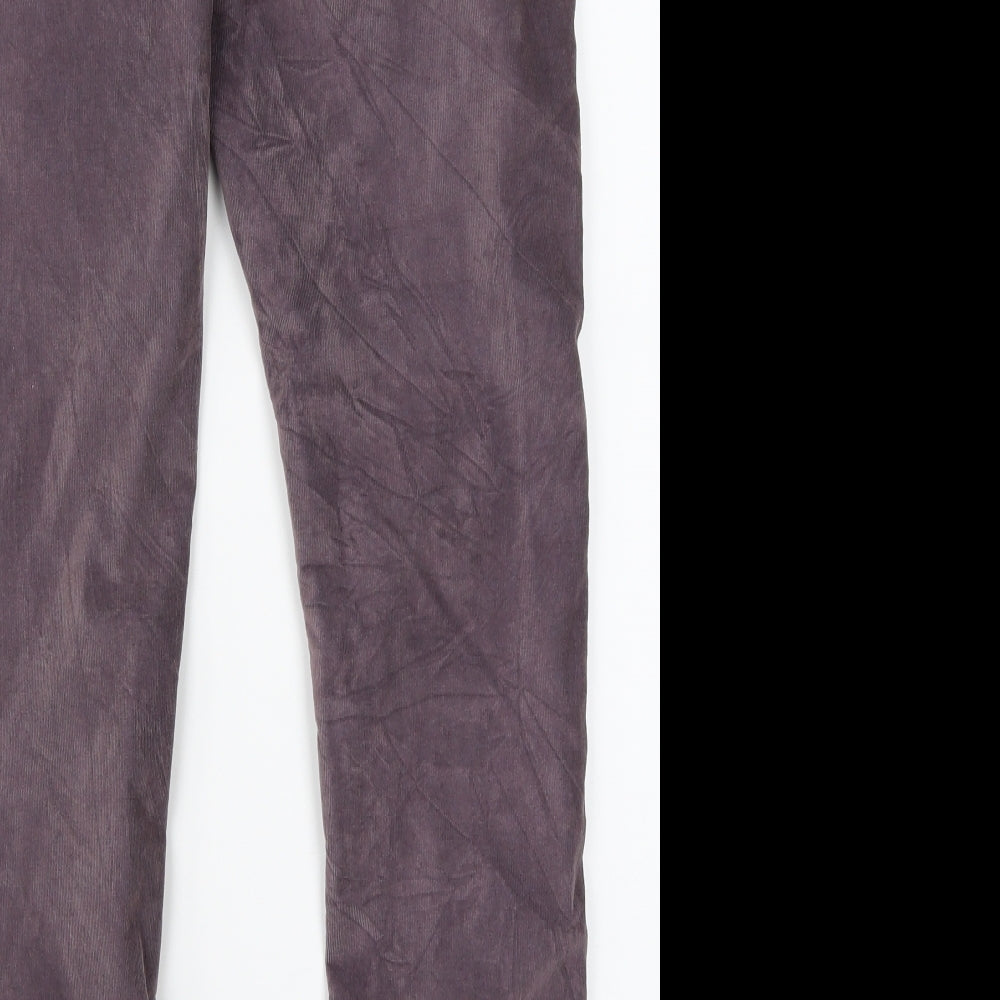 Marks & Spencer Womens Purple  Corduroy Skinny Jeans Size 12 L28 in