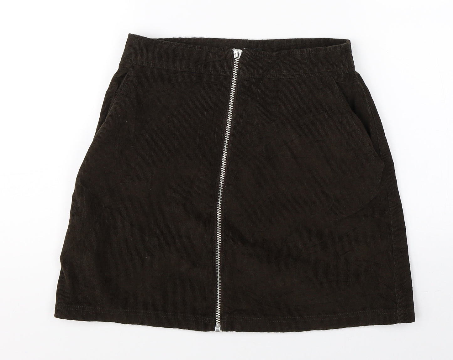 NEXT Womens Green  Corduroy A-Line Skirt Size 6