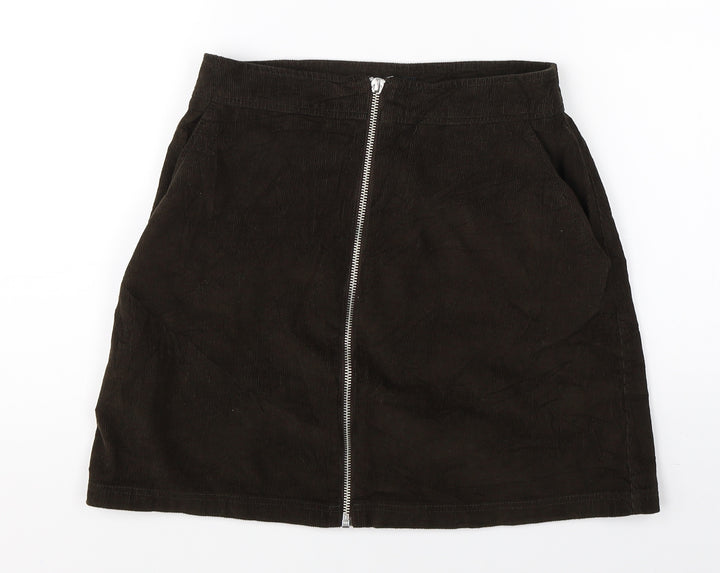 NEXT Womens Green  Corduroy A-Line Skirt Size 6