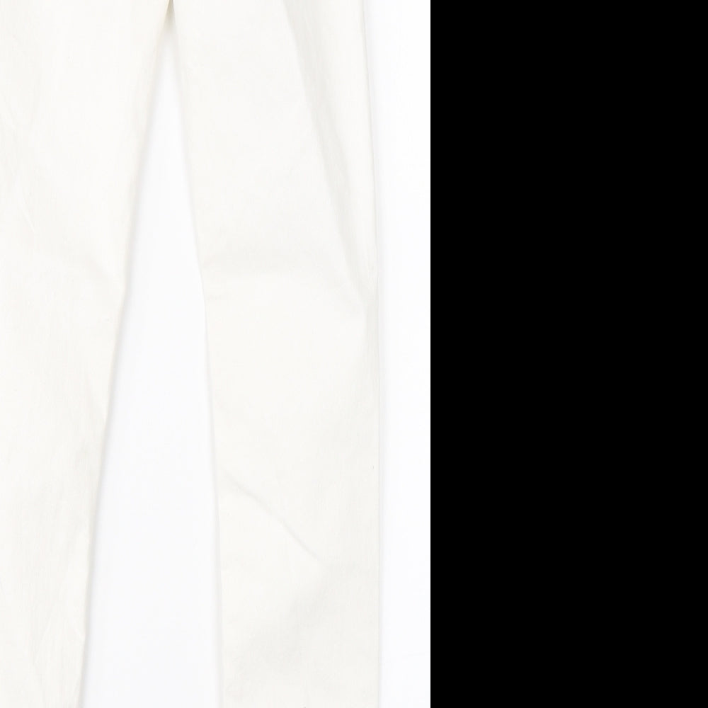 H&M Womens White  Denim Skinny Jeans Size 4 L27 in