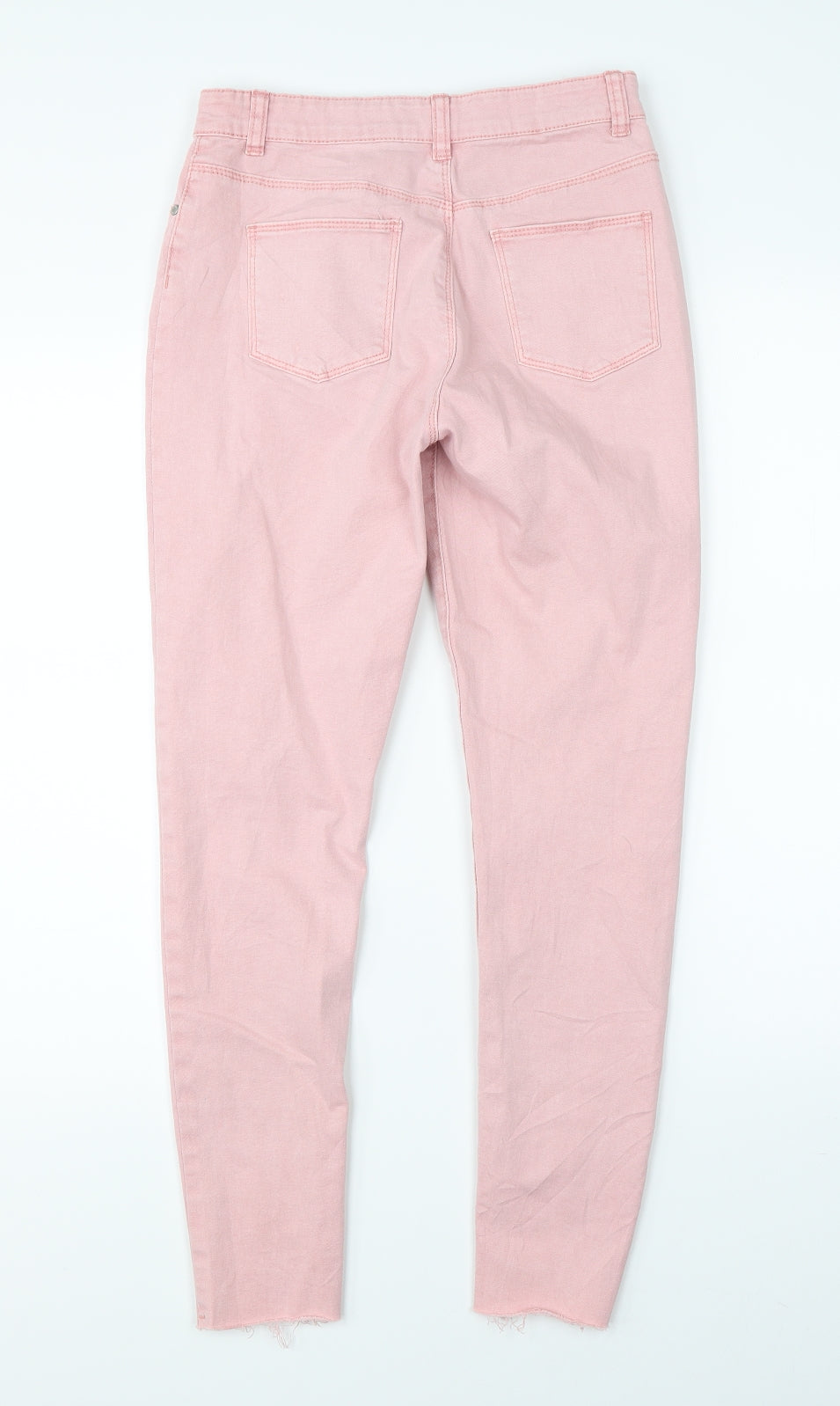 Preworn Girls Pink  Denim Skinny Jeans Size 14-15 Years