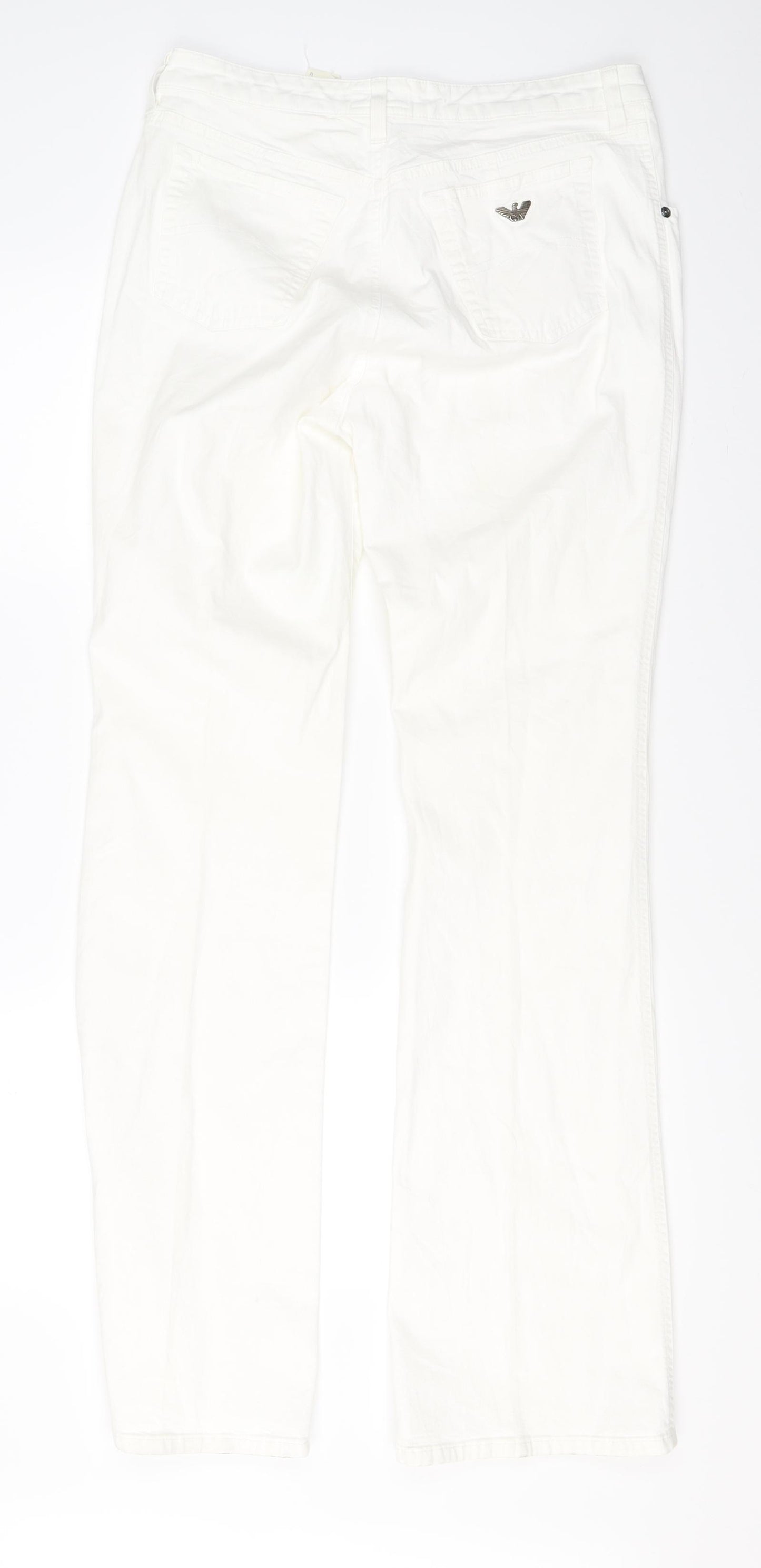 ARMANI Mens White  Denim Straight Jeans Size 32 L32 in