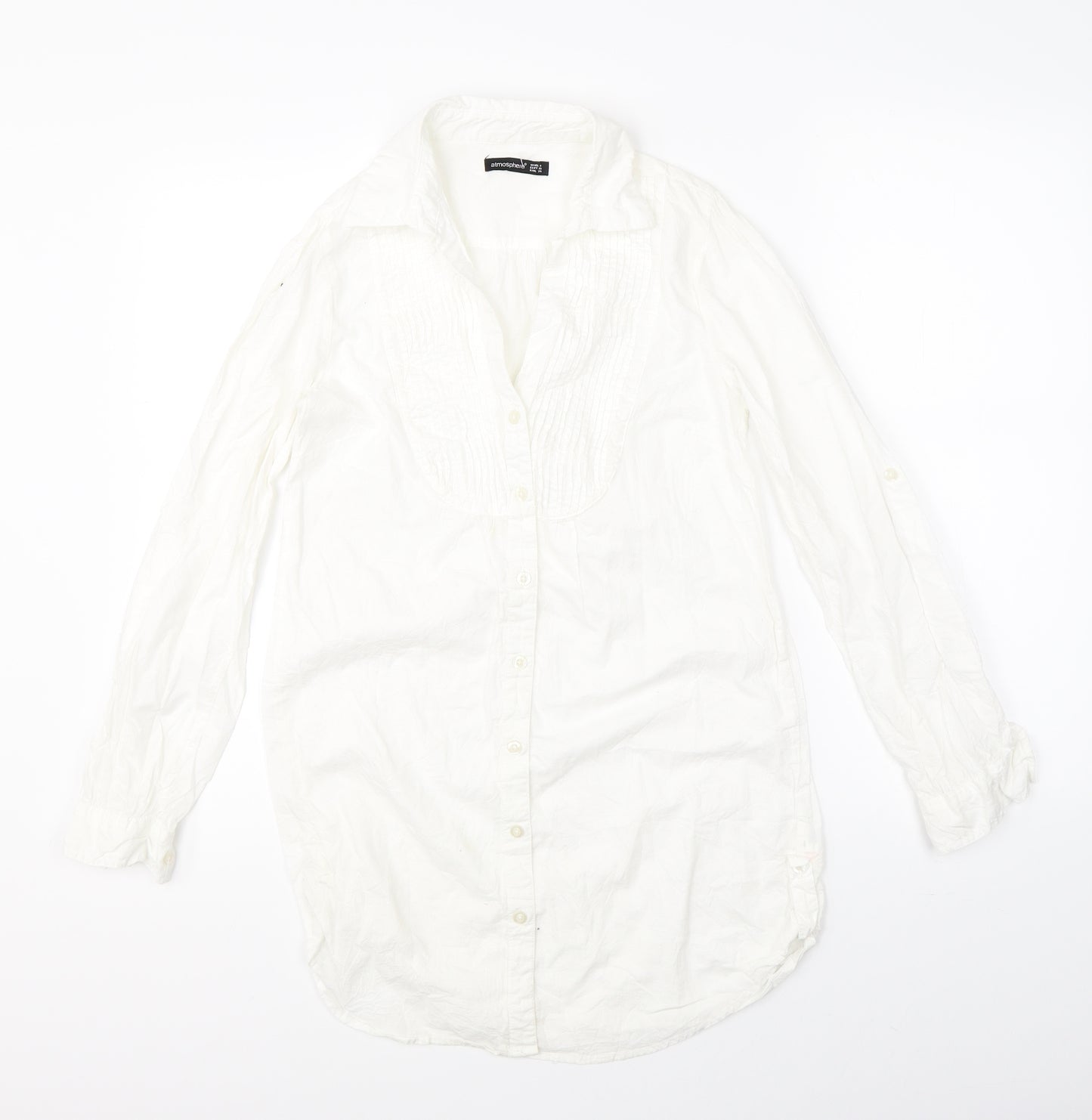 Atmosphere Womens White   Basic Blouse Size 8
