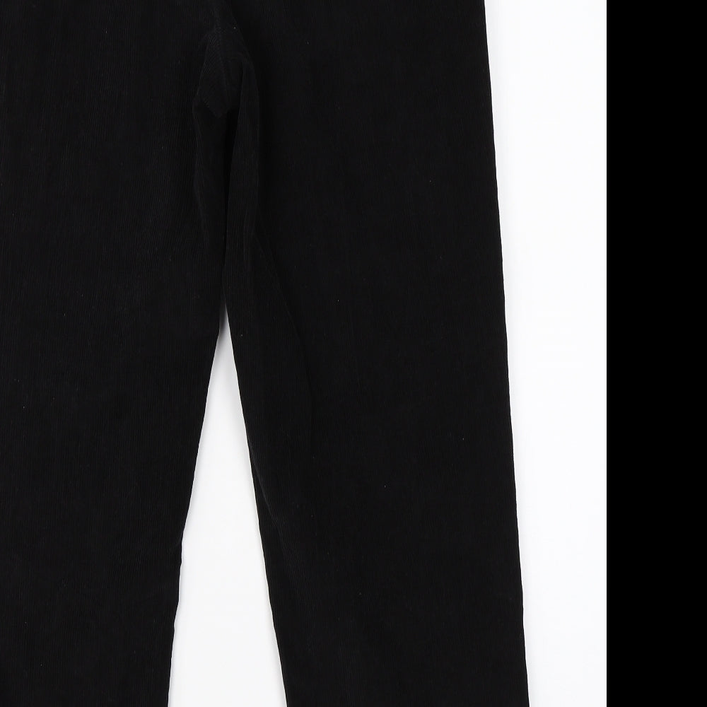 Marks & Spencer Mens Black  Corduroy Chino Trousers Size 34 L29 in