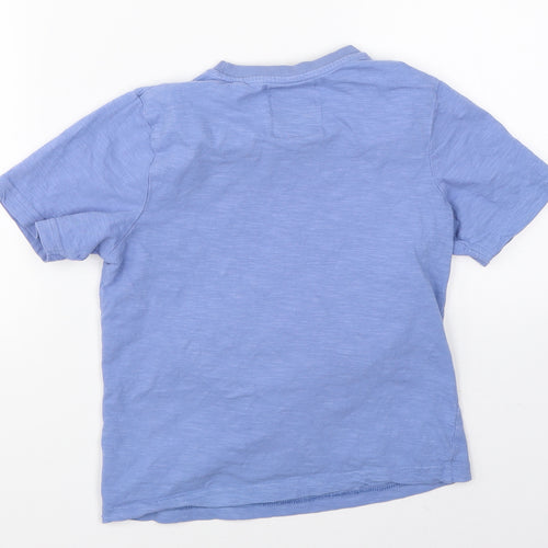 TU Boys Blue   Basic T-Shirt Size 7 Years  - beach