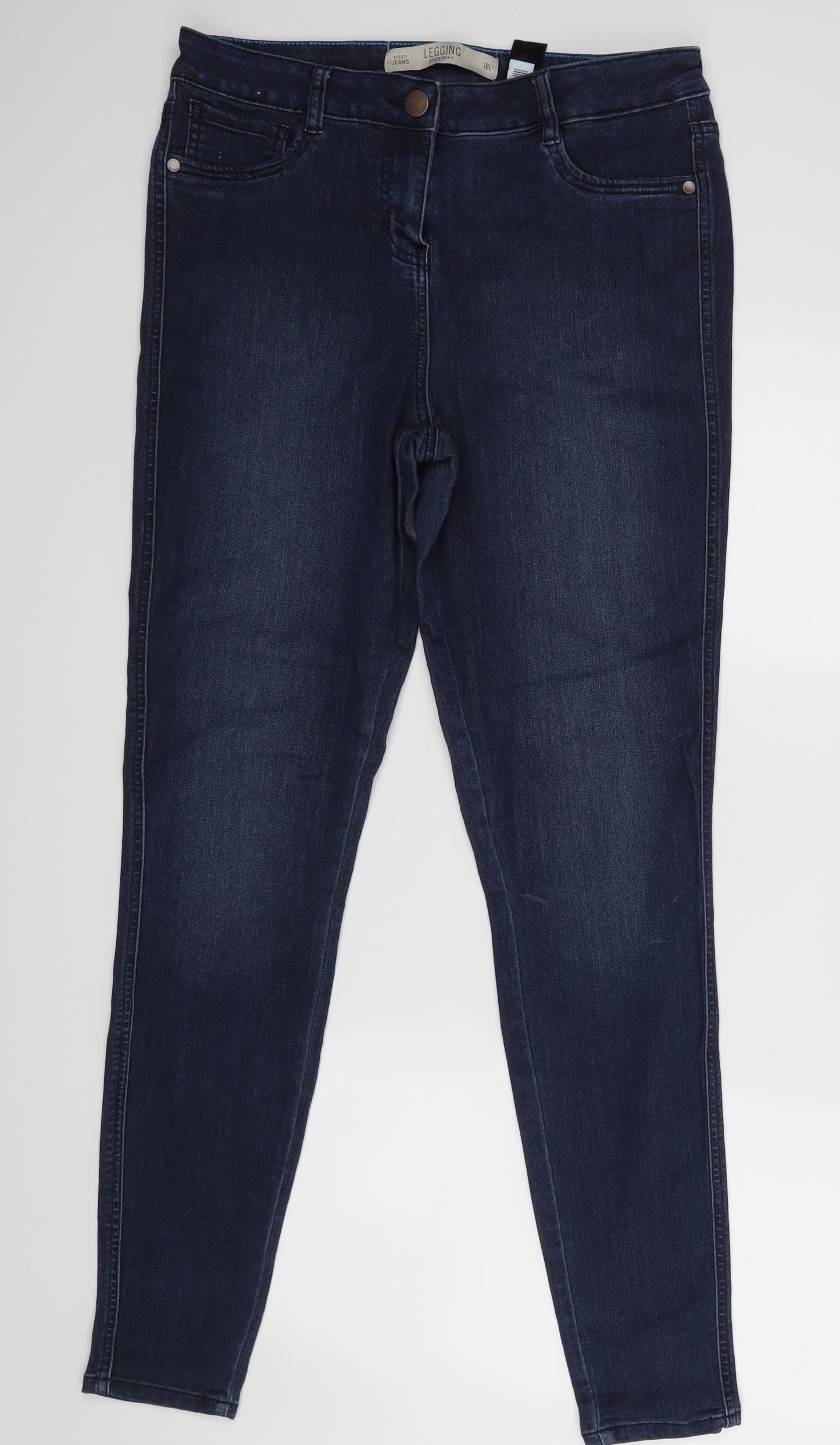 NEXT Womens Blue   Skinny Jeans Size 16 L31 in