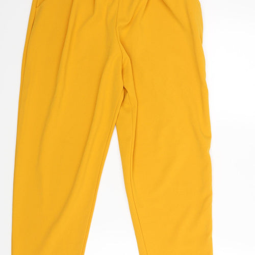 Juliet Womens Yellow   Trousers  Size 10 L25 in