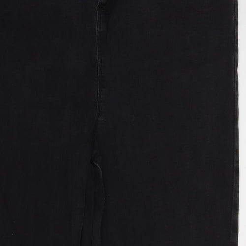 Denim & Co. Womens Black   Straight Jeans Size 12 L25 in