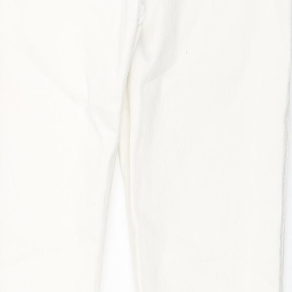 F&F Womens White   Straight Jeans Size 8 L28 in