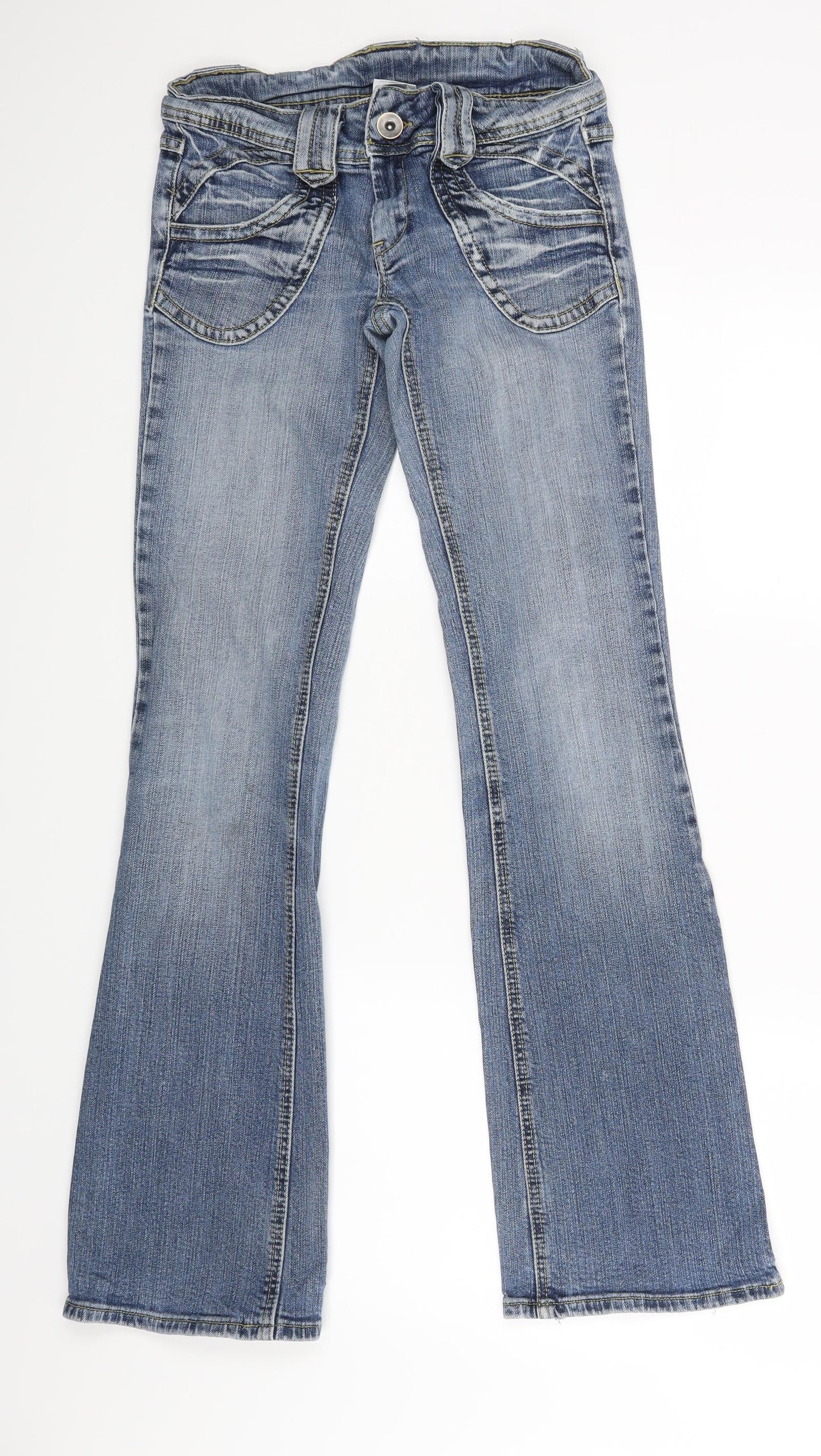 Bay Womens Blue  Rayon Bootcut Jeans Size 8 L30 in