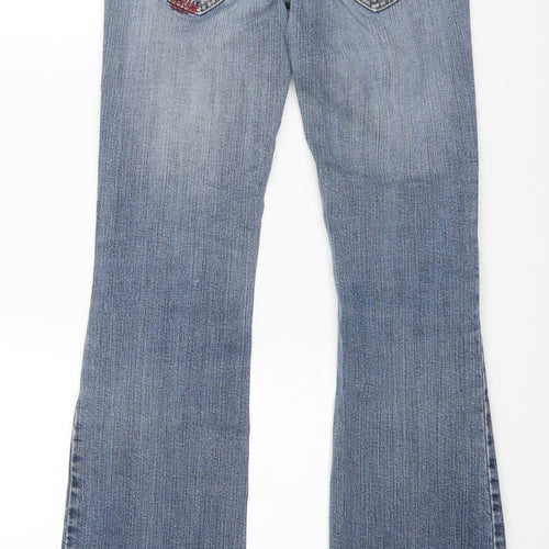 Bay Womens Blue  Rayon Bootcut Jeans Size 8 L30 in