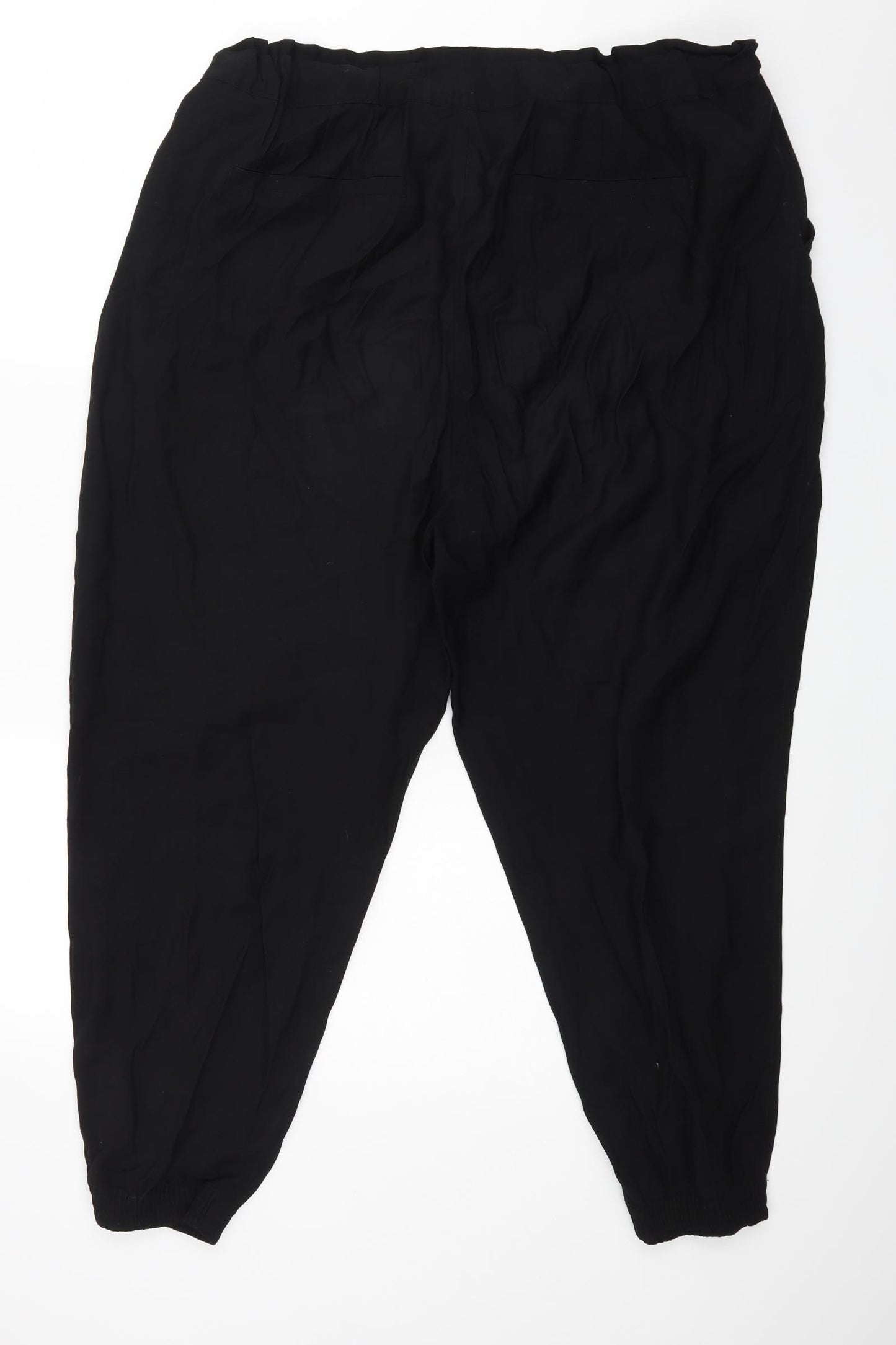 F&F Womens Black   Trousers  Size 18 L27 in