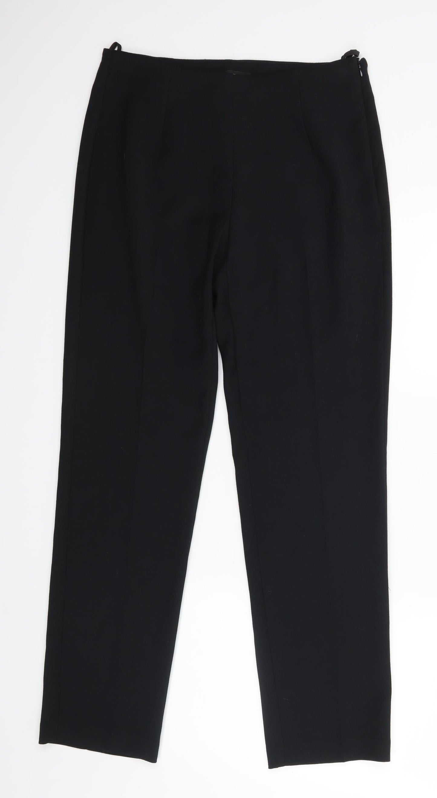 M&S Womens Black   Dress Pants Trousers Size 10 L28 in