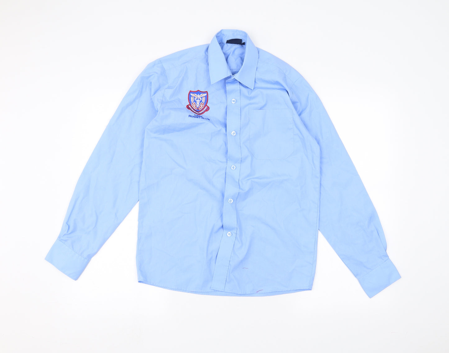 Banner Mens Blue    Dress Shirt Size 14
