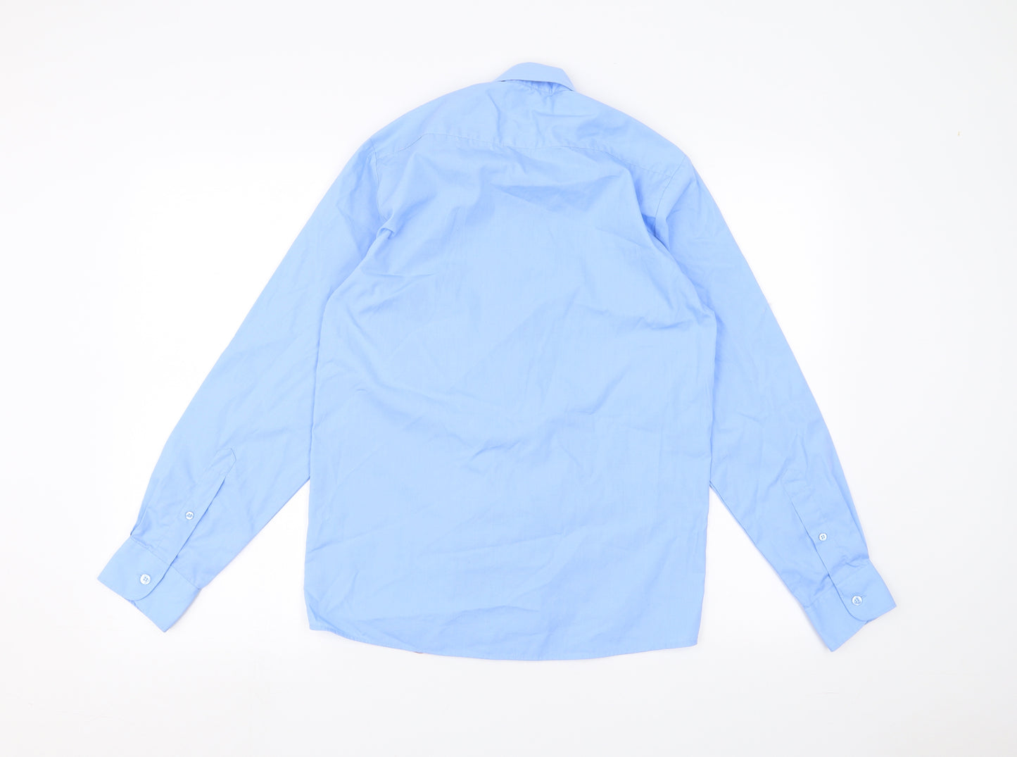 Banner Mens Blue    Dress Shirt Size 14