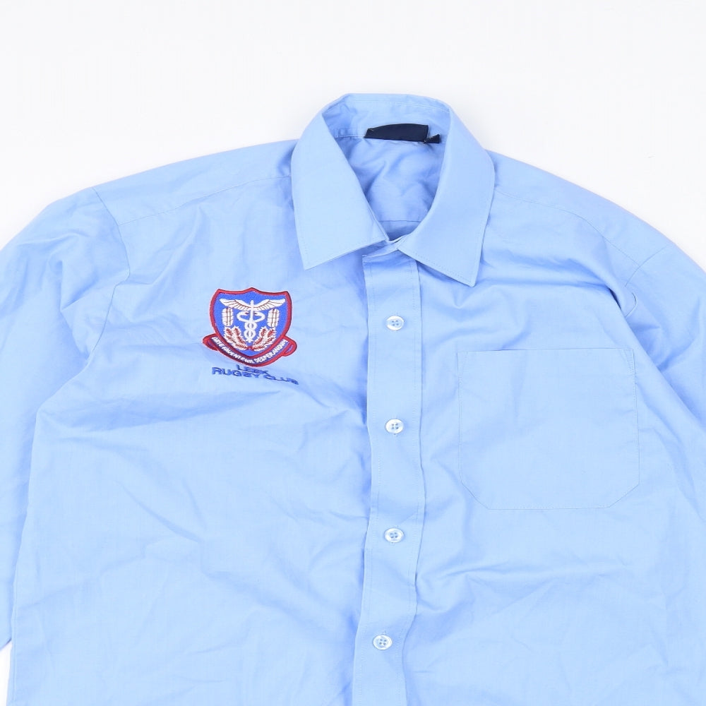 Banner Mens Blue    Dress Shirt Size 14