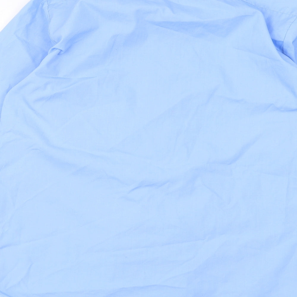 Banner Mens Blue    Dress Shirt Size 14