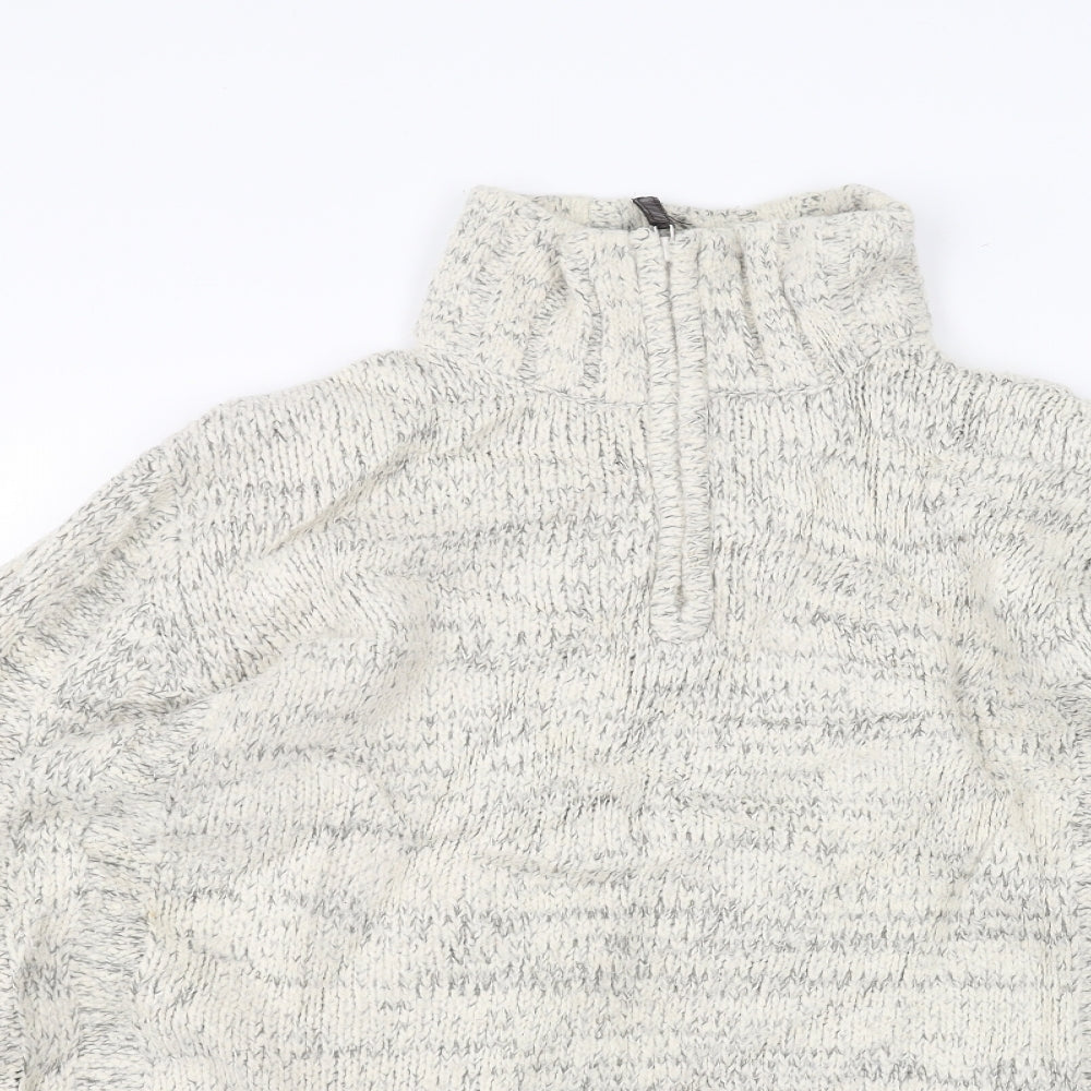 TU Mens White   Pullover Jumper Size M