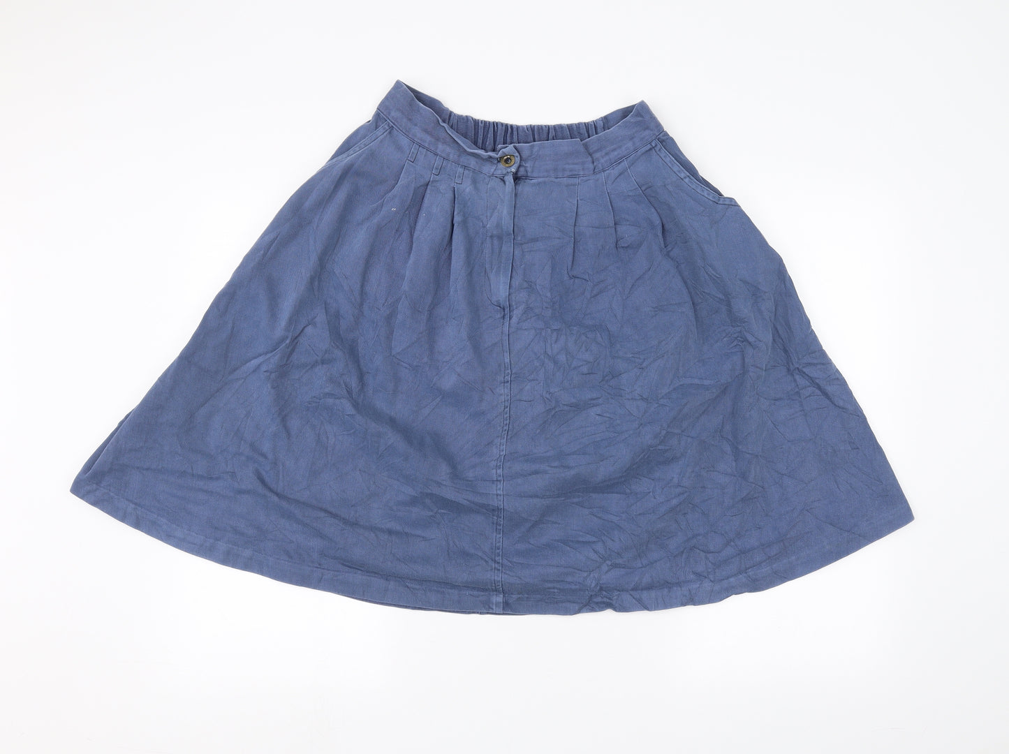 Preworn Womens Blue   A-Line Skirt Size 16