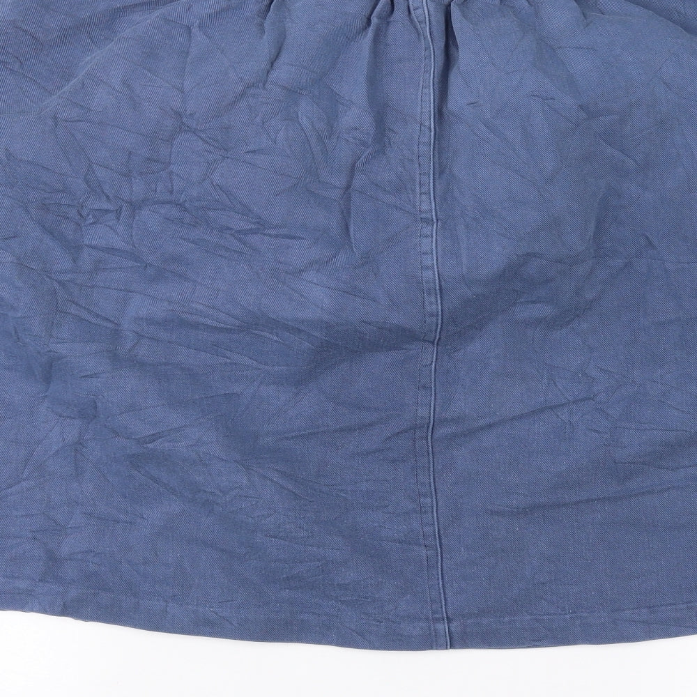 Preworn Womens Blue   A-Line Skirt Size 16