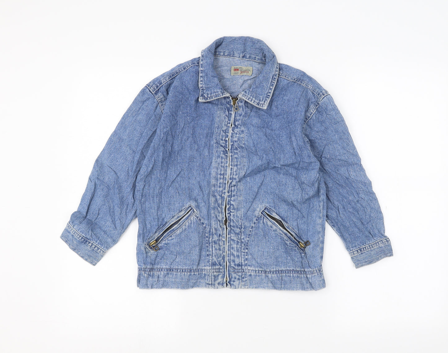 adam jeans Girls Blue   Jacket  Size 7 Years