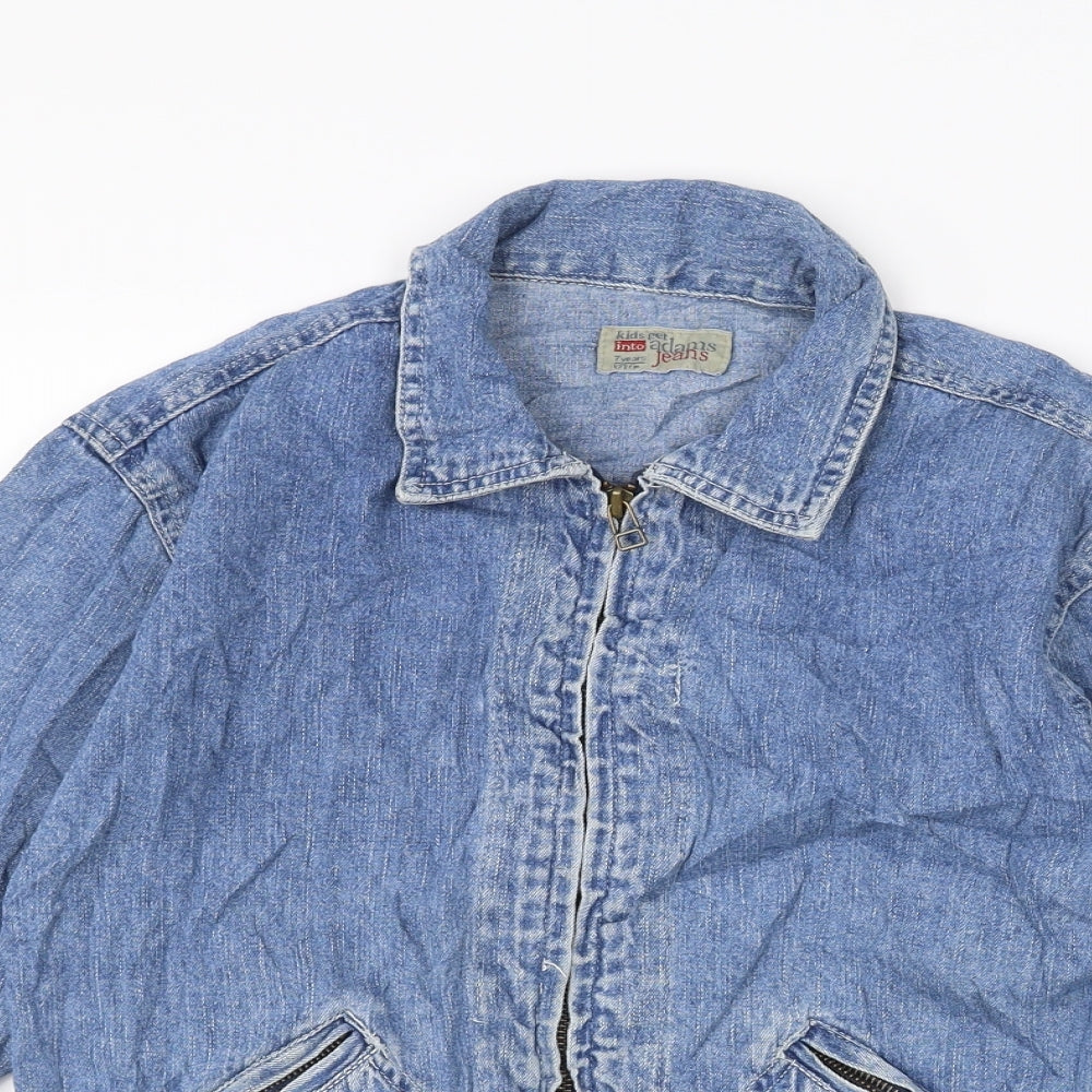 adam jeans Girls Blue   Jacket  Size 7 Years