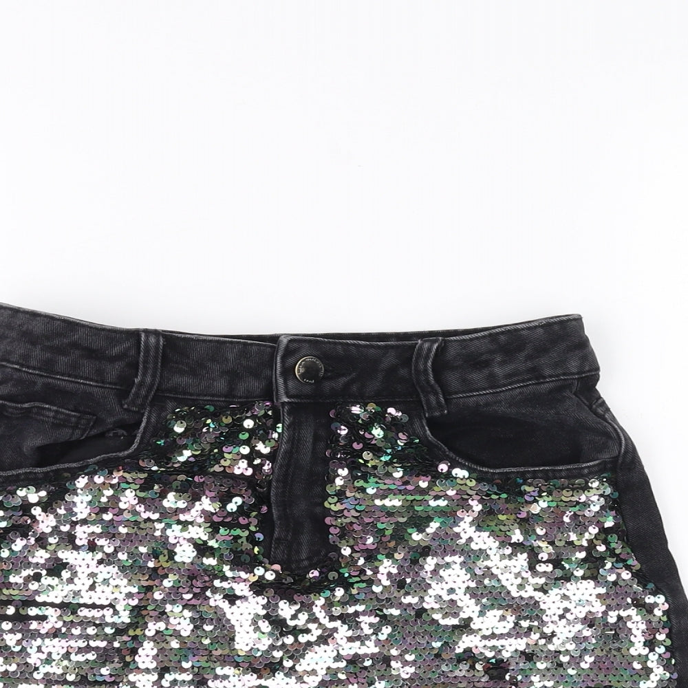 NEXT Girls Black   A-Line Skirt Size 11 Years