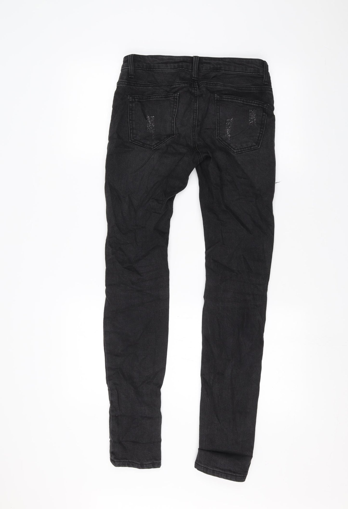 Preworn Womens Black   Straight Jeans Size M L29 in