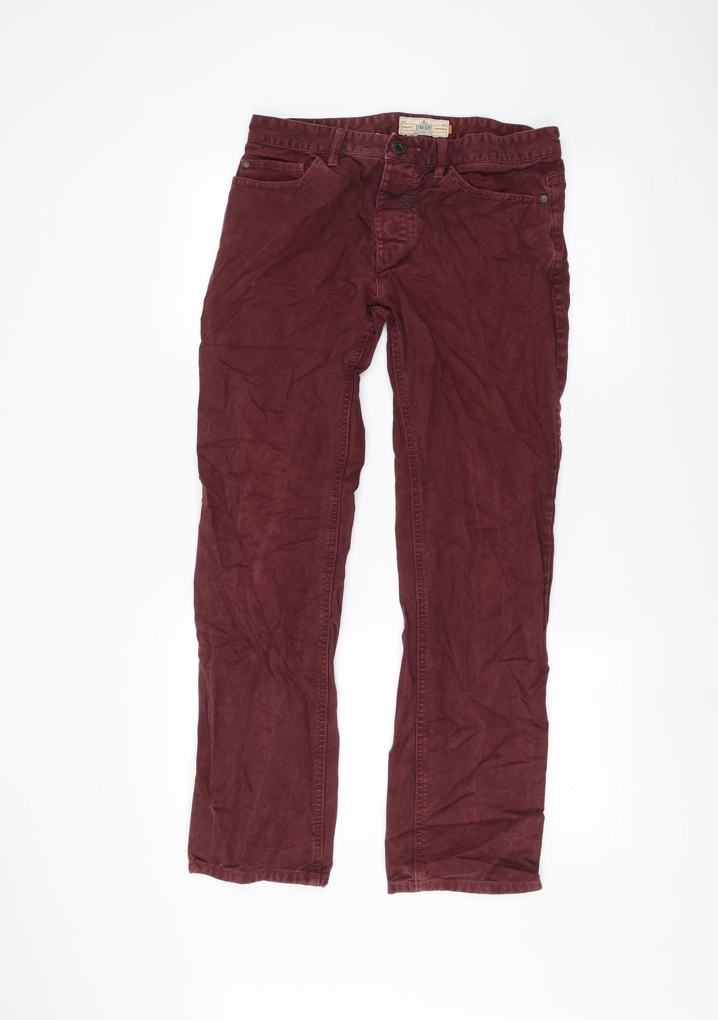 NEXT Mens Red   Straight Jeans Size 30 in L30 in