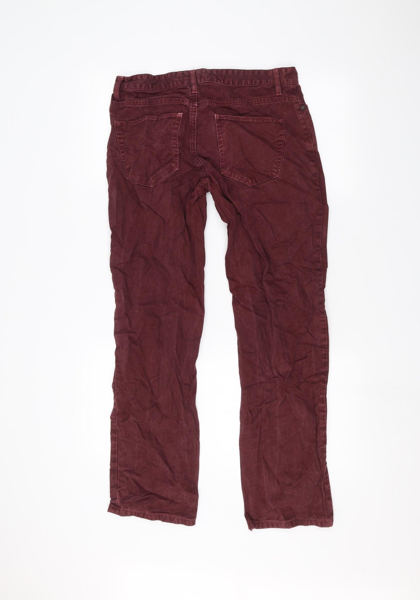NEXT Mens Red   Straight Jeans Size 30 in L30 in