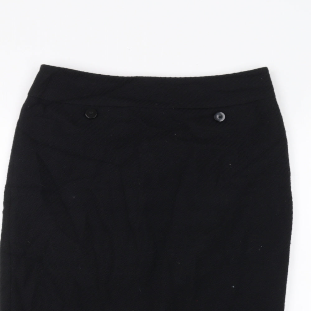Marks and Spencer Womens Black   A-Line Skirt Size 10