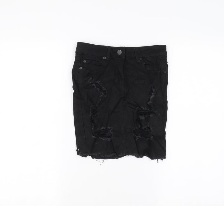 New Look Womens Black   A-Line Skirt Size 6