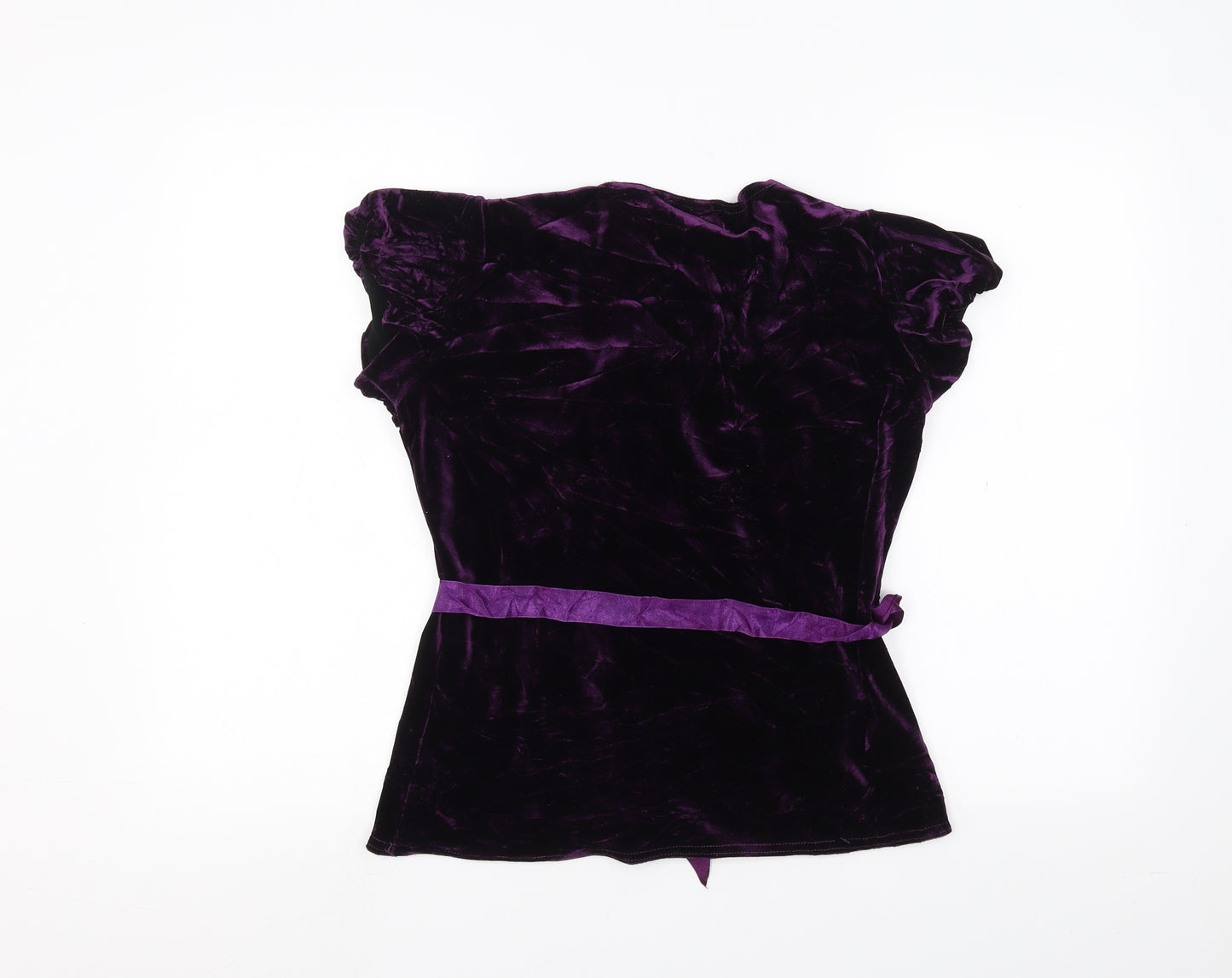 BASSINI Womens Purple   Basic T-Shirt Size M
