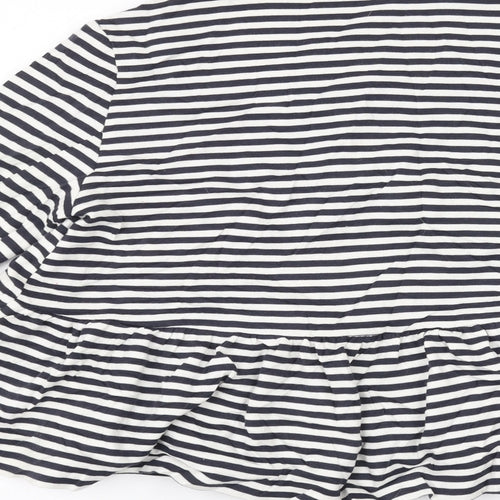 Topshop Womens White Striped  Pullover Jumper Size 12